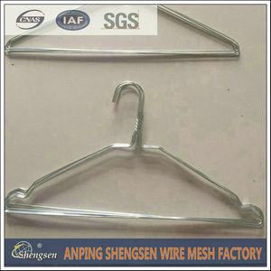 disposable galvanized wire hanger.